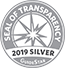 Logo of the seal of transparency silver 2019